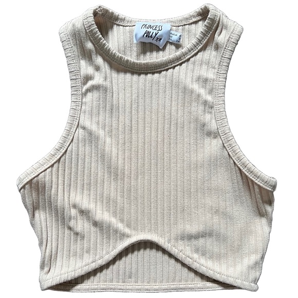 PRINCESS POLLY NUDE TWO PIECE MIDI SKIRT SET “ELLIE SET IN BEIGE” SIZE 2 - Picture 4 of 16